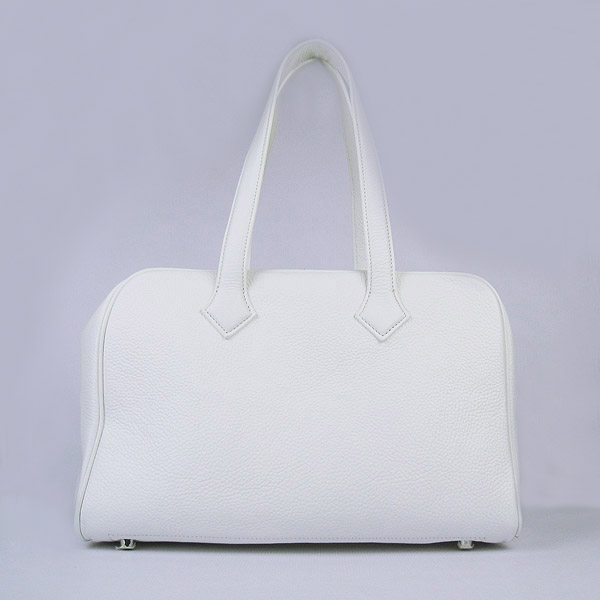 Best Replica Hermes Victoria Cowskin Leather Bags 2010 White H2802 - Click Image to Close